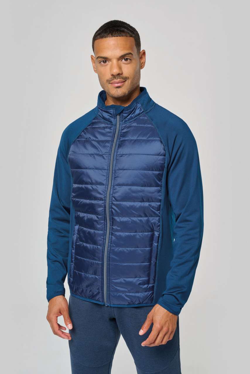 DUAL-FABRIC SPORTS JACKET - Black/Black - Model