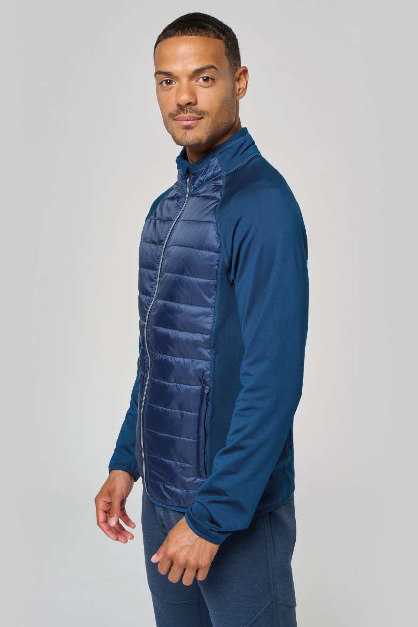 DUAL-FABRIC SPORTS JACKET - Black/Black - Additional