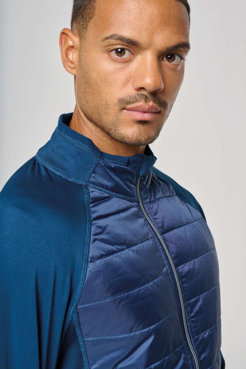 DUAL-FABRIC SPORTS JACKET - Black/Black - Additional