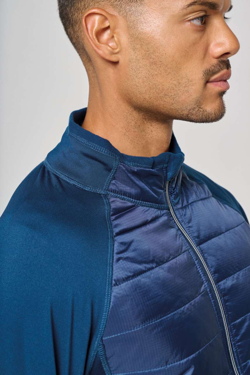 DUAL-FABRIC SPORTS JACKET - Black/Black - Additional