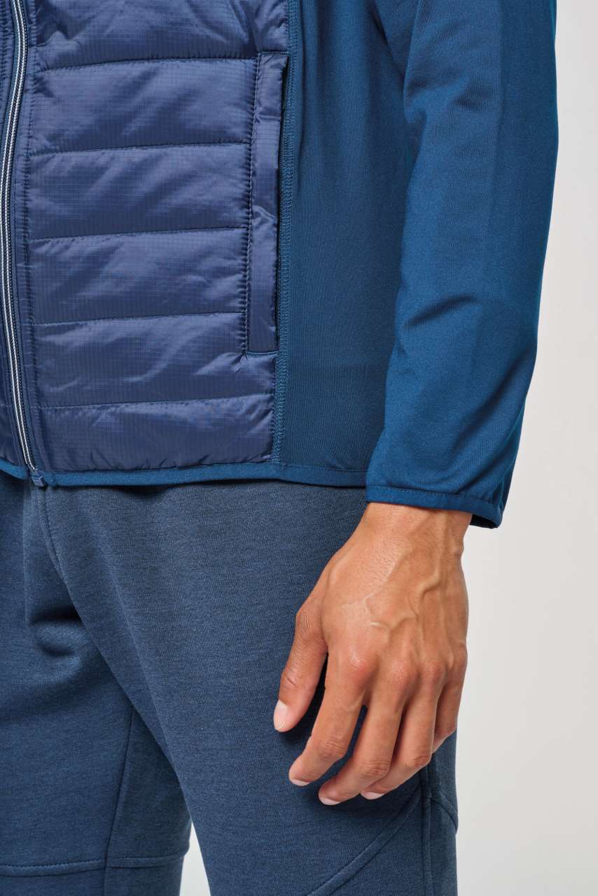 DUAL-FABRIC SPORTS JACKET - Dark Royal Blue/Black - Additional