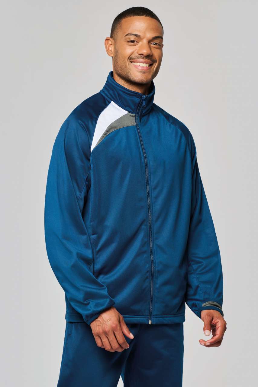 UNISEX TRACKSUIT TOP - Sporty Royal Blue/Black/Storm Grey - Model