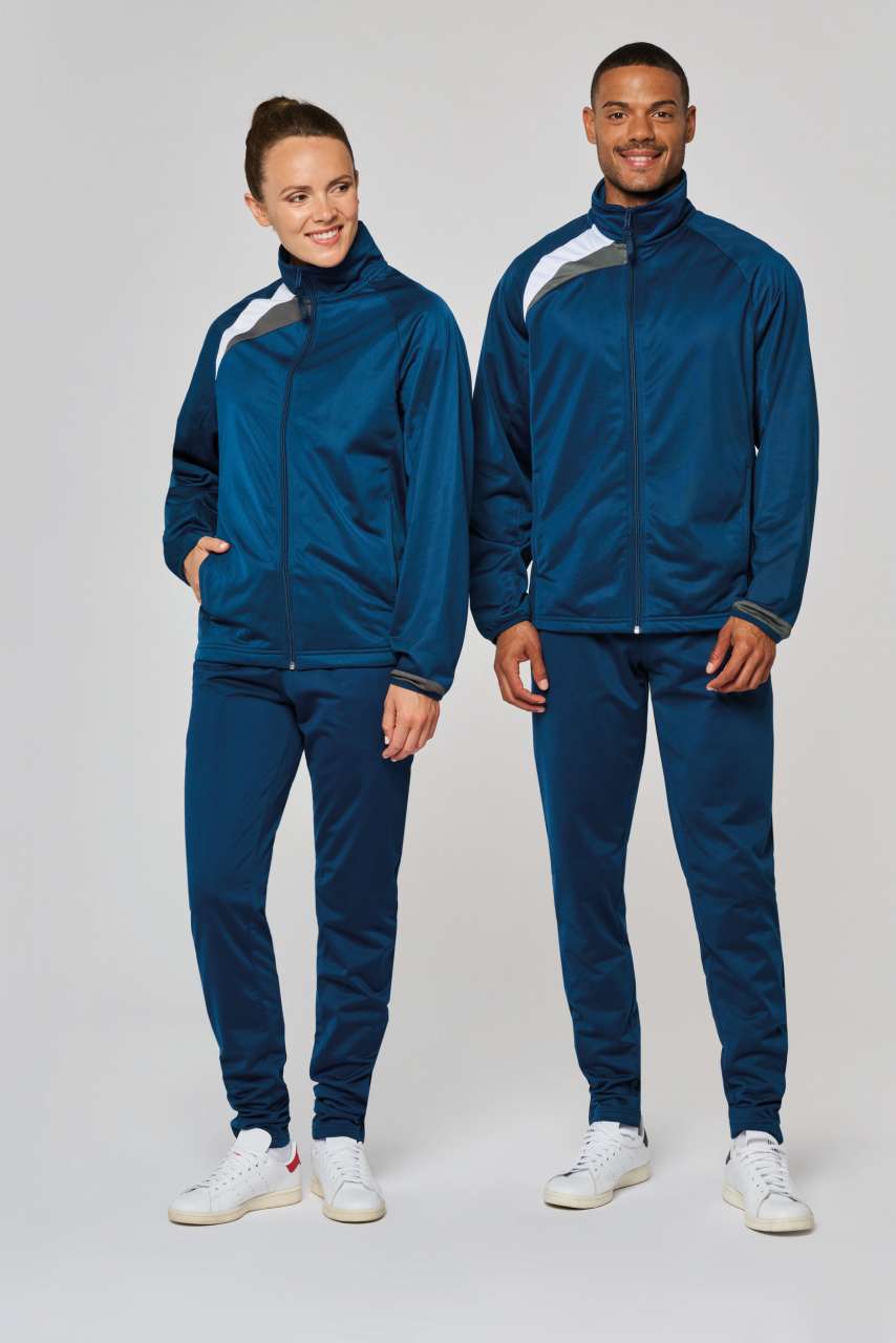 UNISEX TRACKSUIT TOP - Black/White/Storm Grey - Additional