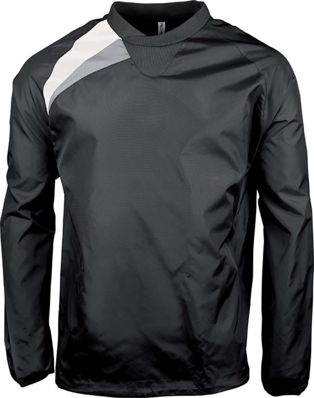 ADULTS' RAIN SWEATSHIRT - Black/White/Storm Grey - colorimageurl