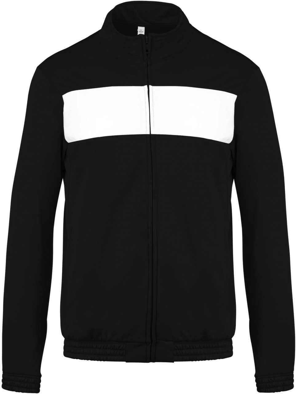 ADULT TRACKSUIT TOP - Black/White - Main