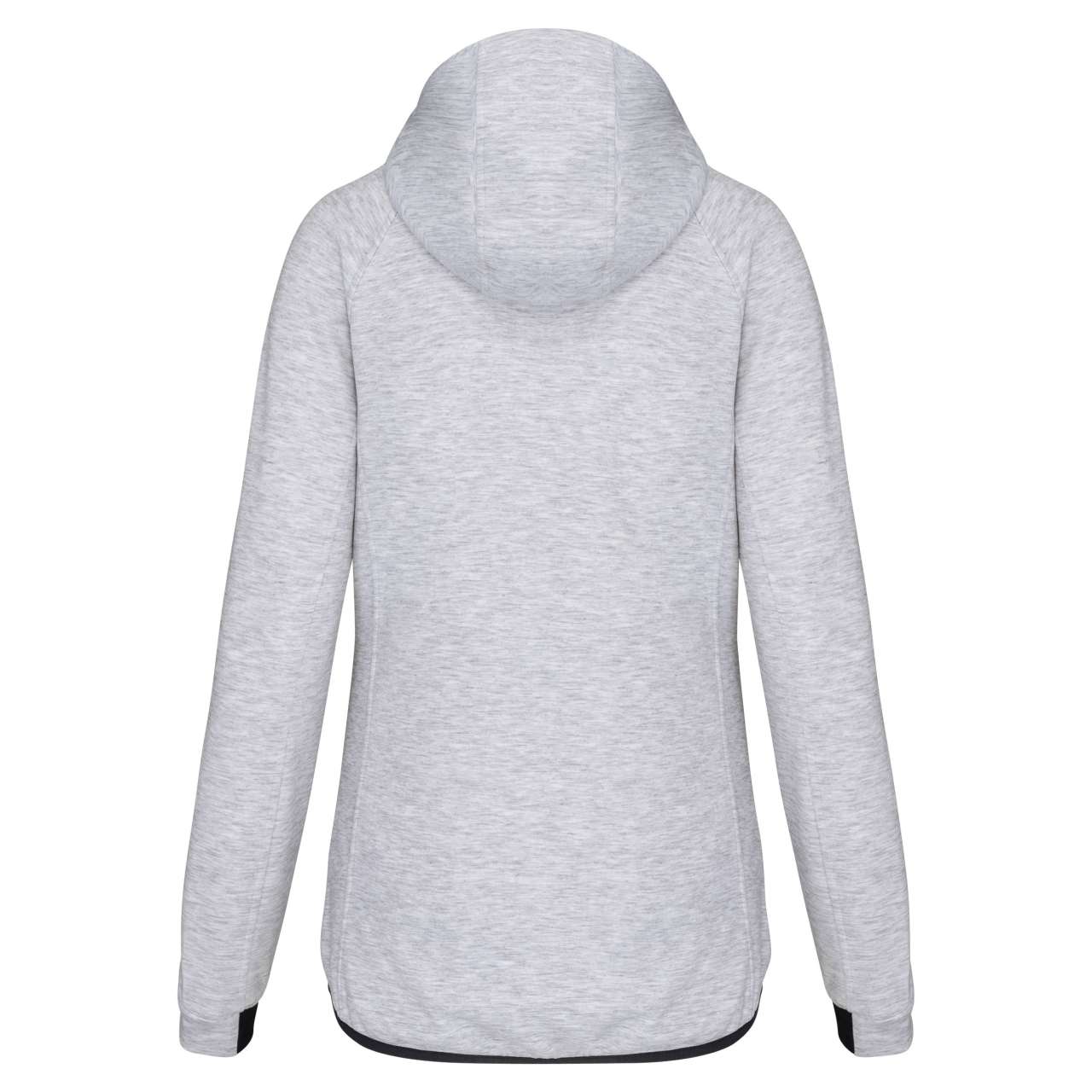 LADIES’ HOODED SWEATSHIRT - Ash Heather - Main