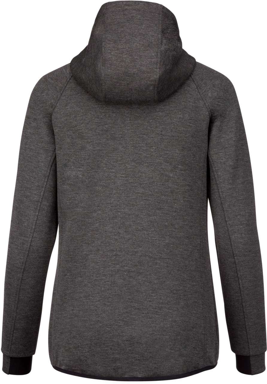 LADIES’ HOODED SWEATSHIRT - Deep Grey Heather - Additional