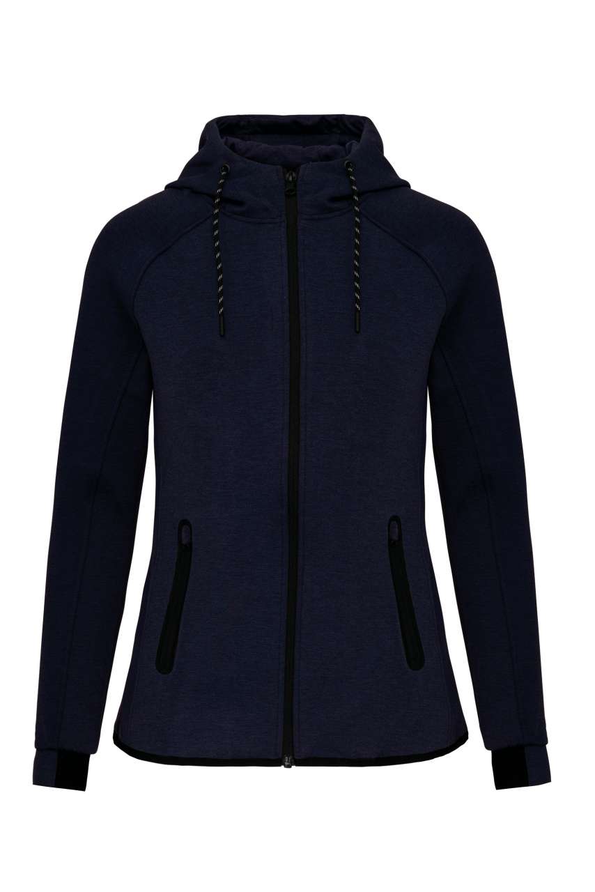 LADIES’ HOODED SWEATSHIRT - French Navy Heather - Additional