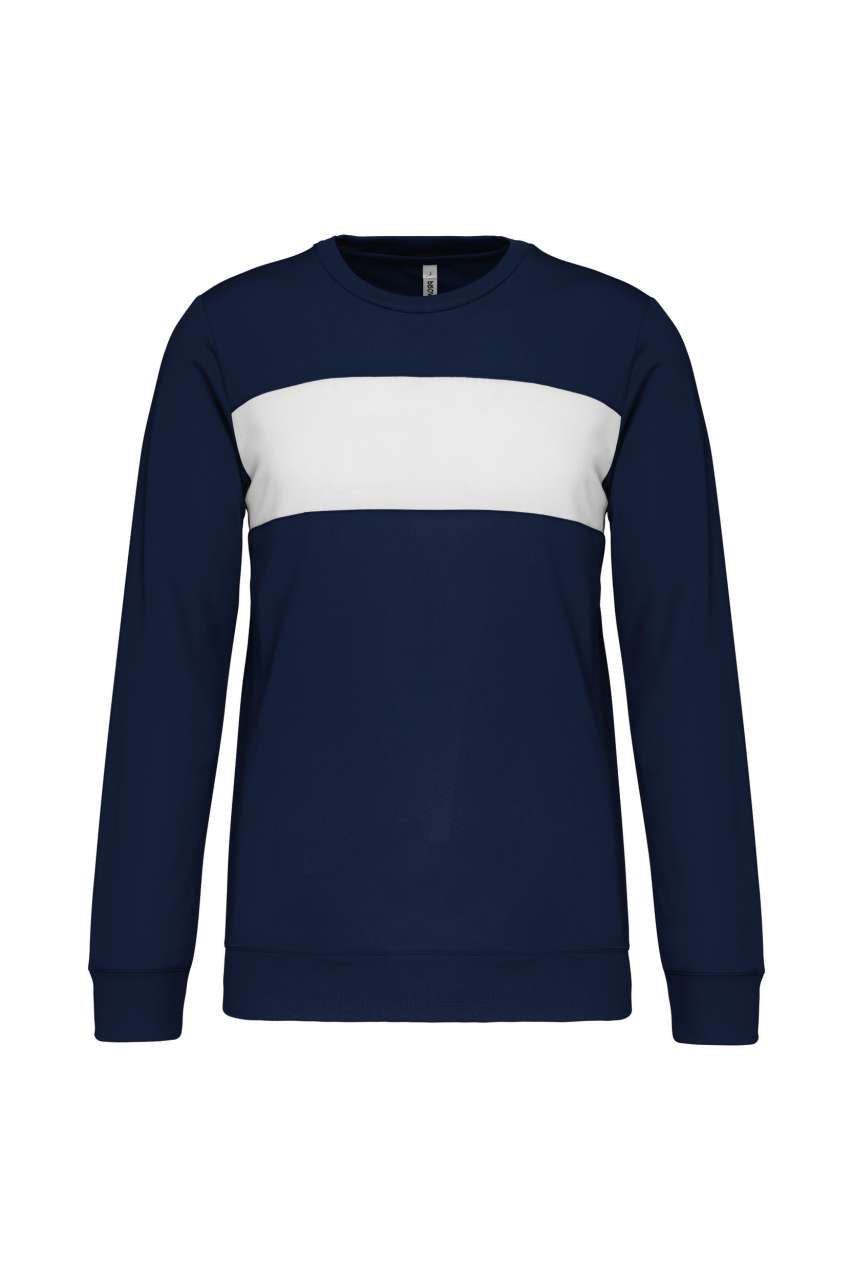 KIDS' POLYESTER SWEATSHIRT - Sporty Navy/White - colorimageurl