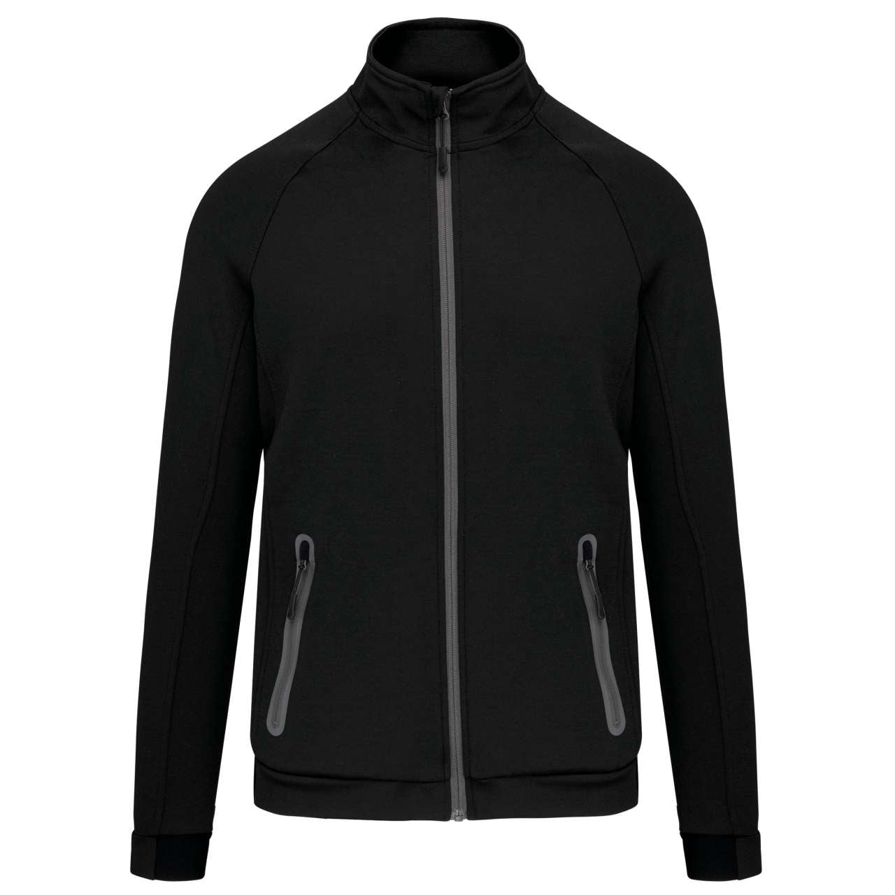HIGH NECK JACKET - Black - colorimageurl