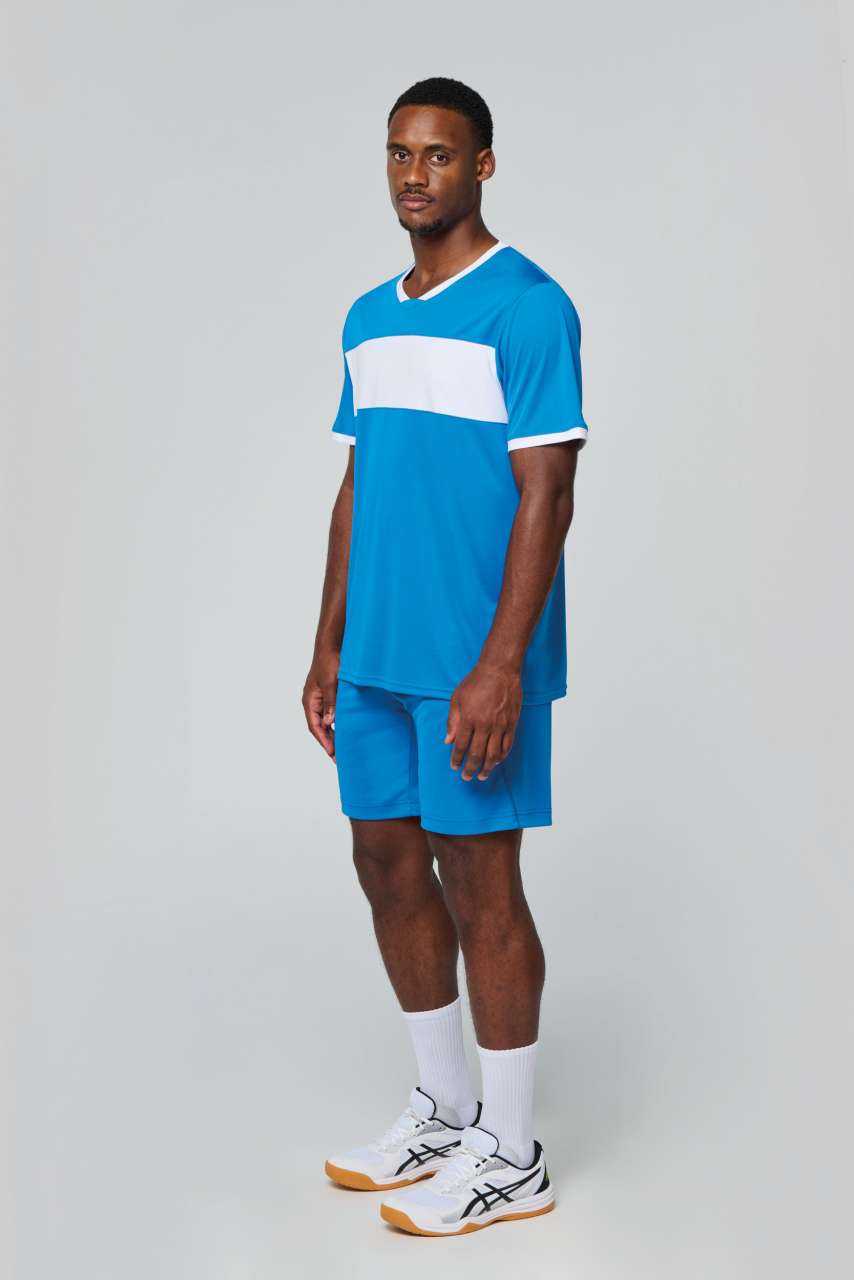 ADULTS' SHORT-SLEEVED JERSEY - Black/White - Additional