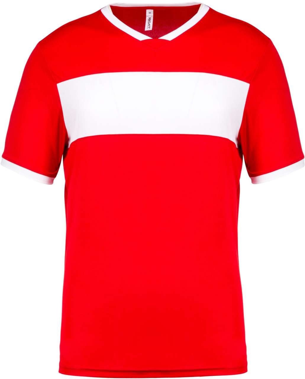 ADULTS' SHORT-SLEEVED JERSEY - Sporty Red/White - Main