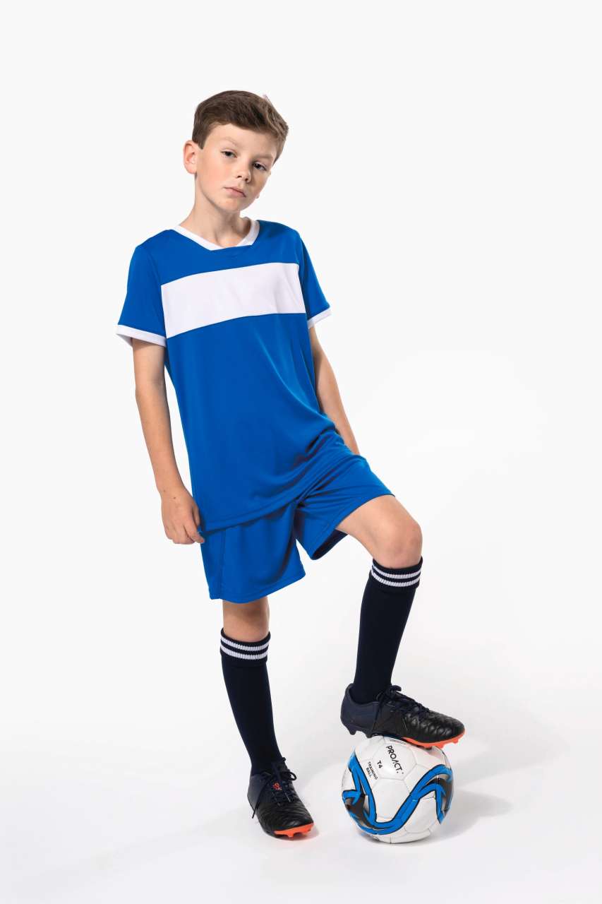 KIDS’ SHORT-SLEEVED JERSEY - Black/White - Additional