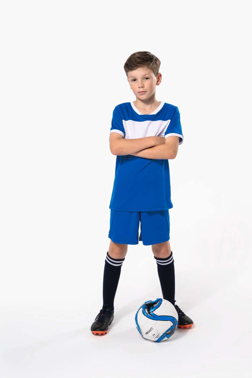 KIDS’ SHORT-SLEEVED JERSEY - Black/White - Additional