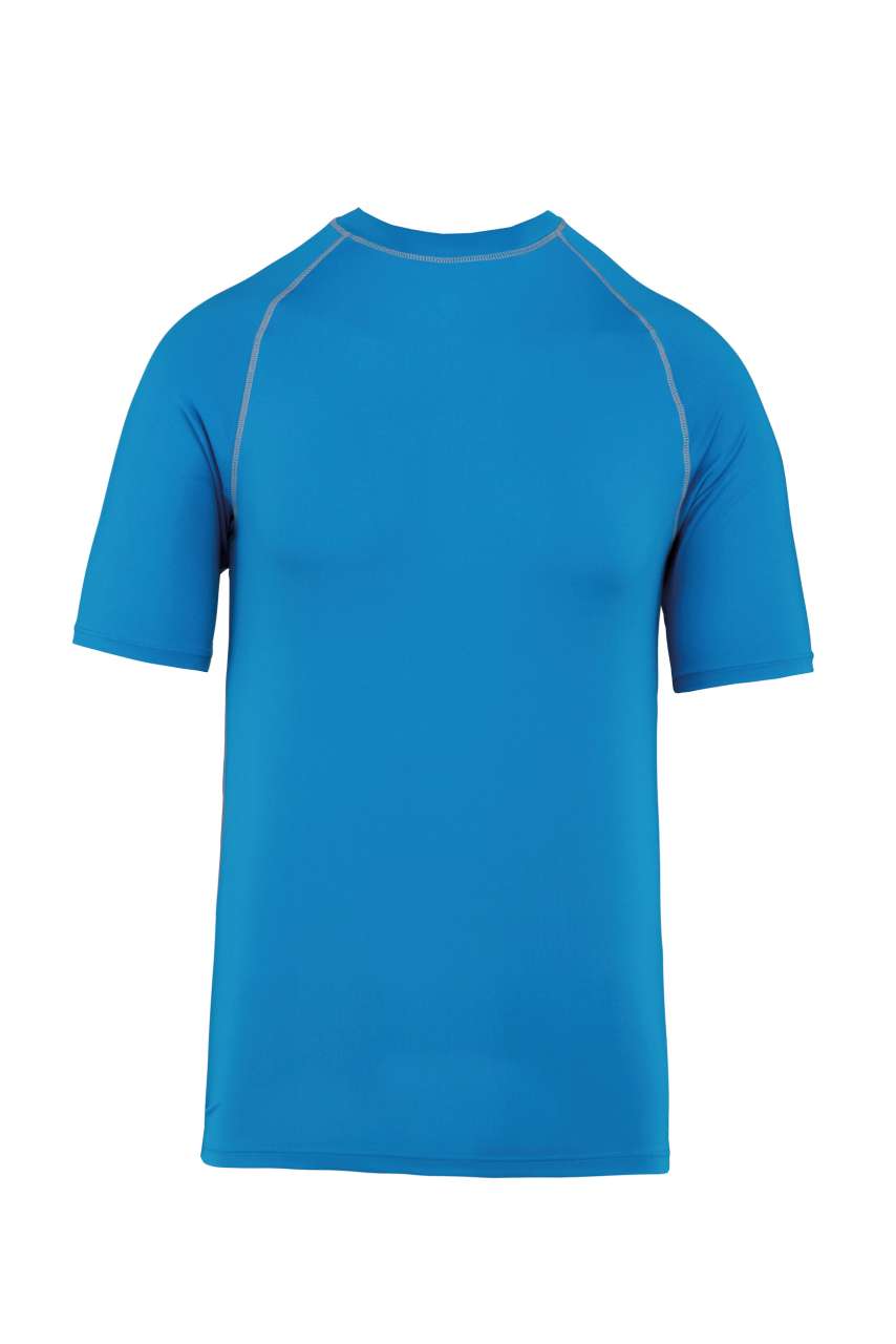 ADULT SURF T-SHIRT - Aqua Blue - colorimageurl