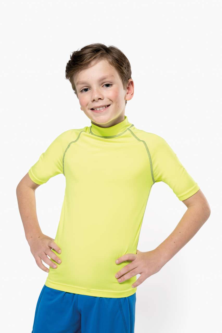 KID'S SURF T-SHIRT - Aqua Blue - modelimageurl
