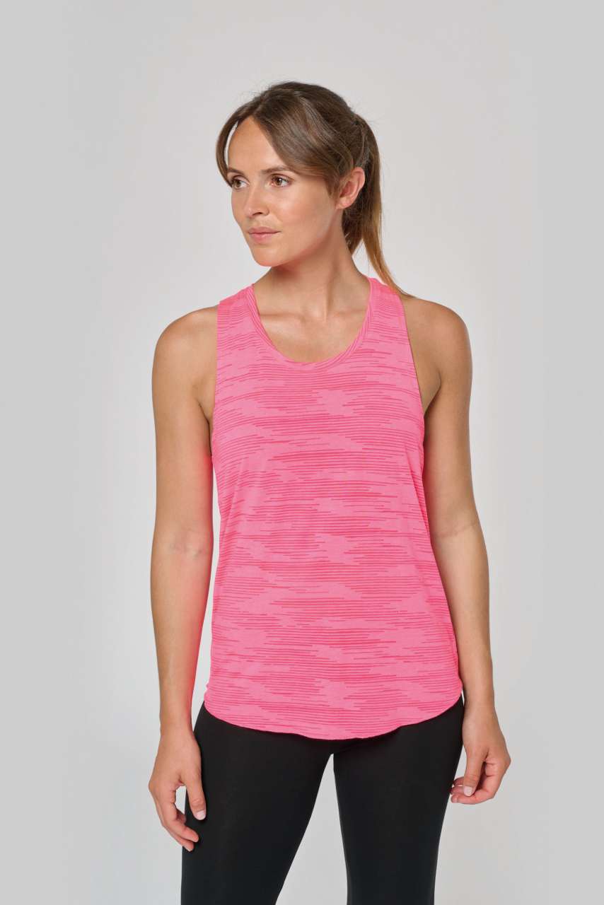 LADIES' SPORTS TANK TOP - Black - modelimageurl