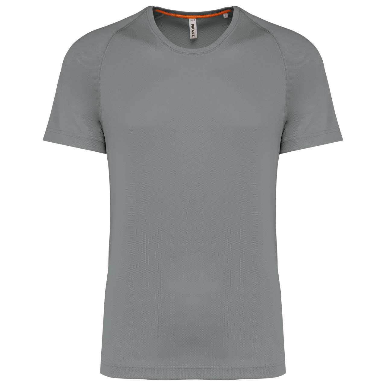 MEN'S RECYCLED ROUND NECK SPORTS T-SHIRT - Fine Grey - colorimageurl
