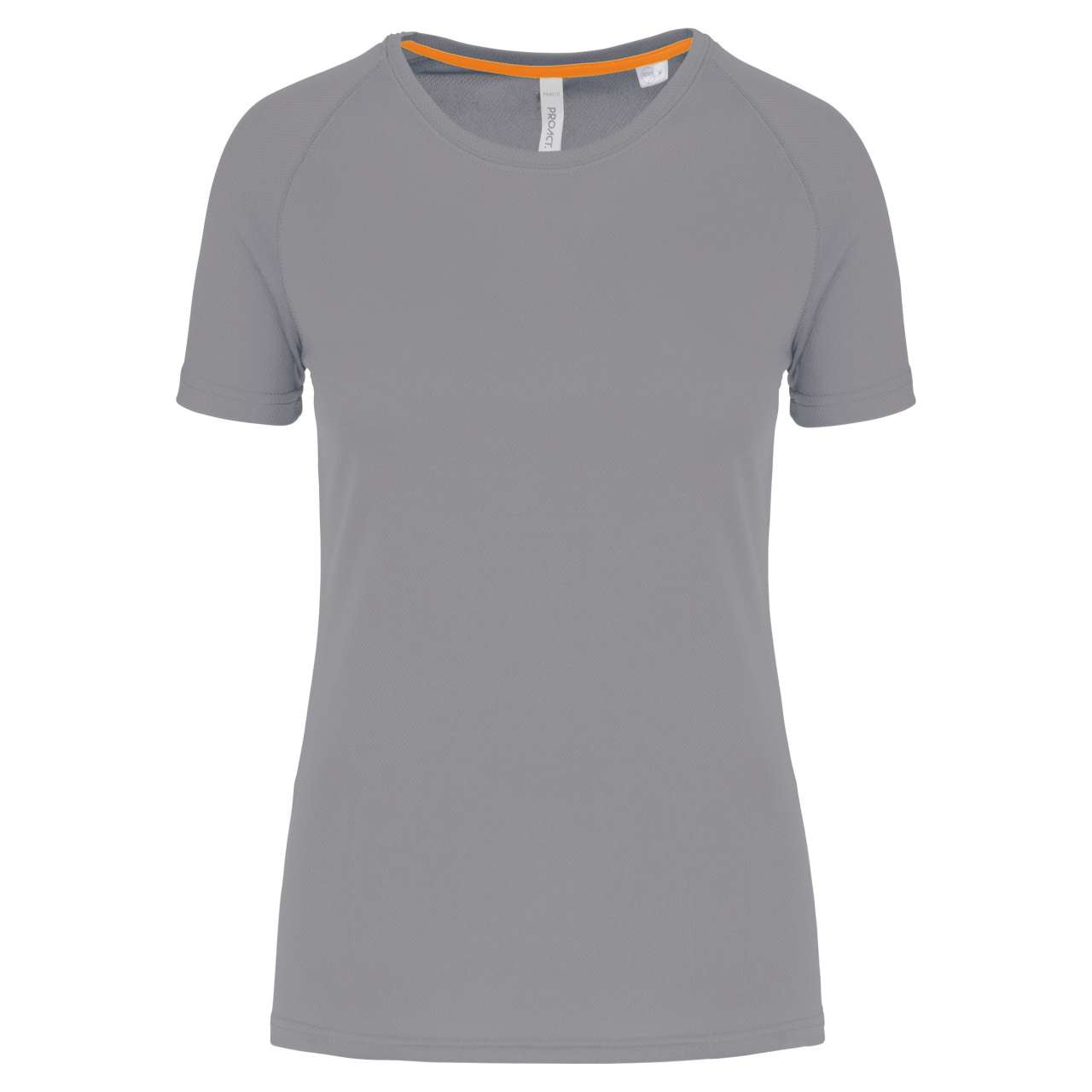 LADIES' RECYCLED ROUND NECK SPORTS T-SHIRT - Fine Grey - colorimageurl