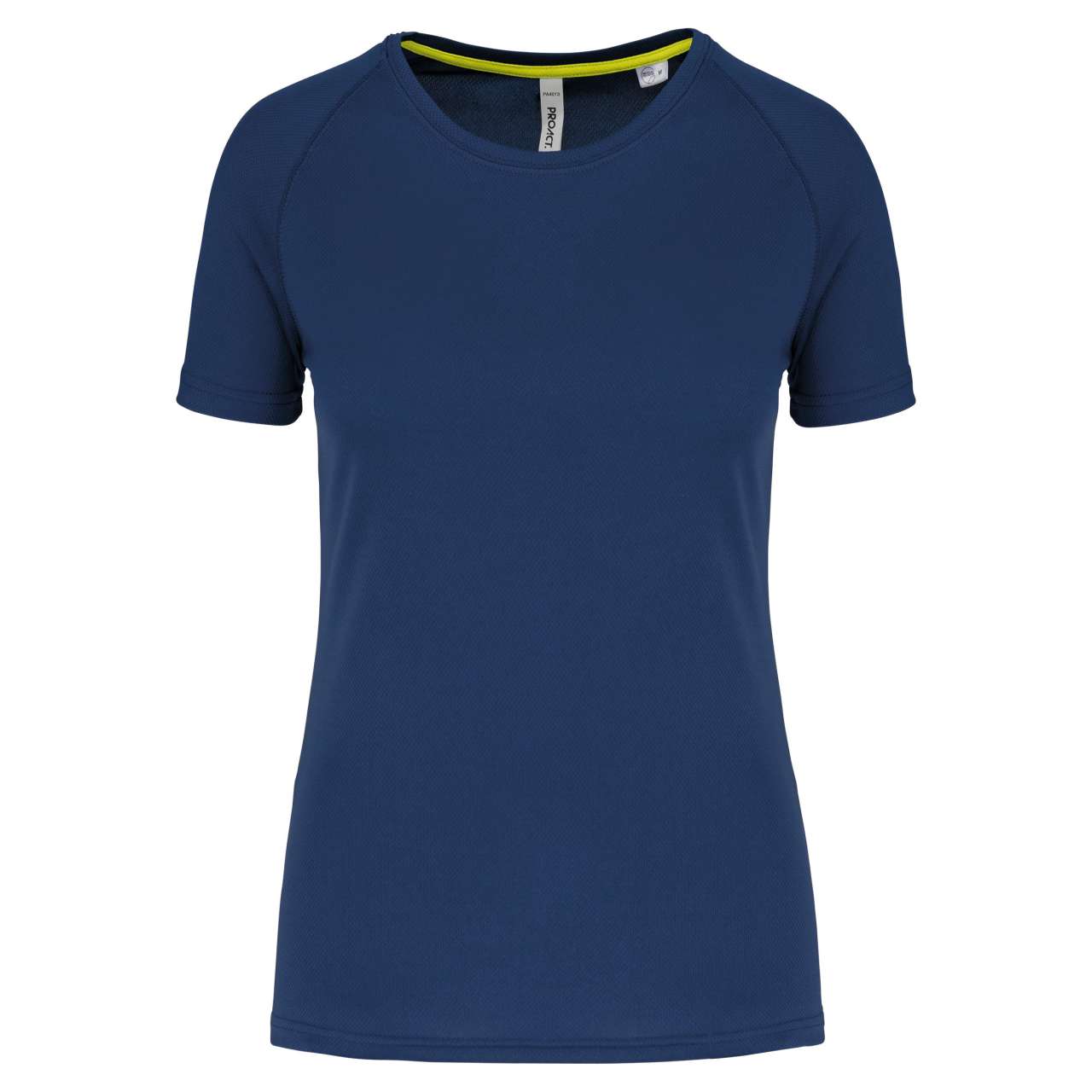 LADIES' RECYCLED ROUND NECK SPORTS T-SHIRT - Sporty Navy - colorimageurl
