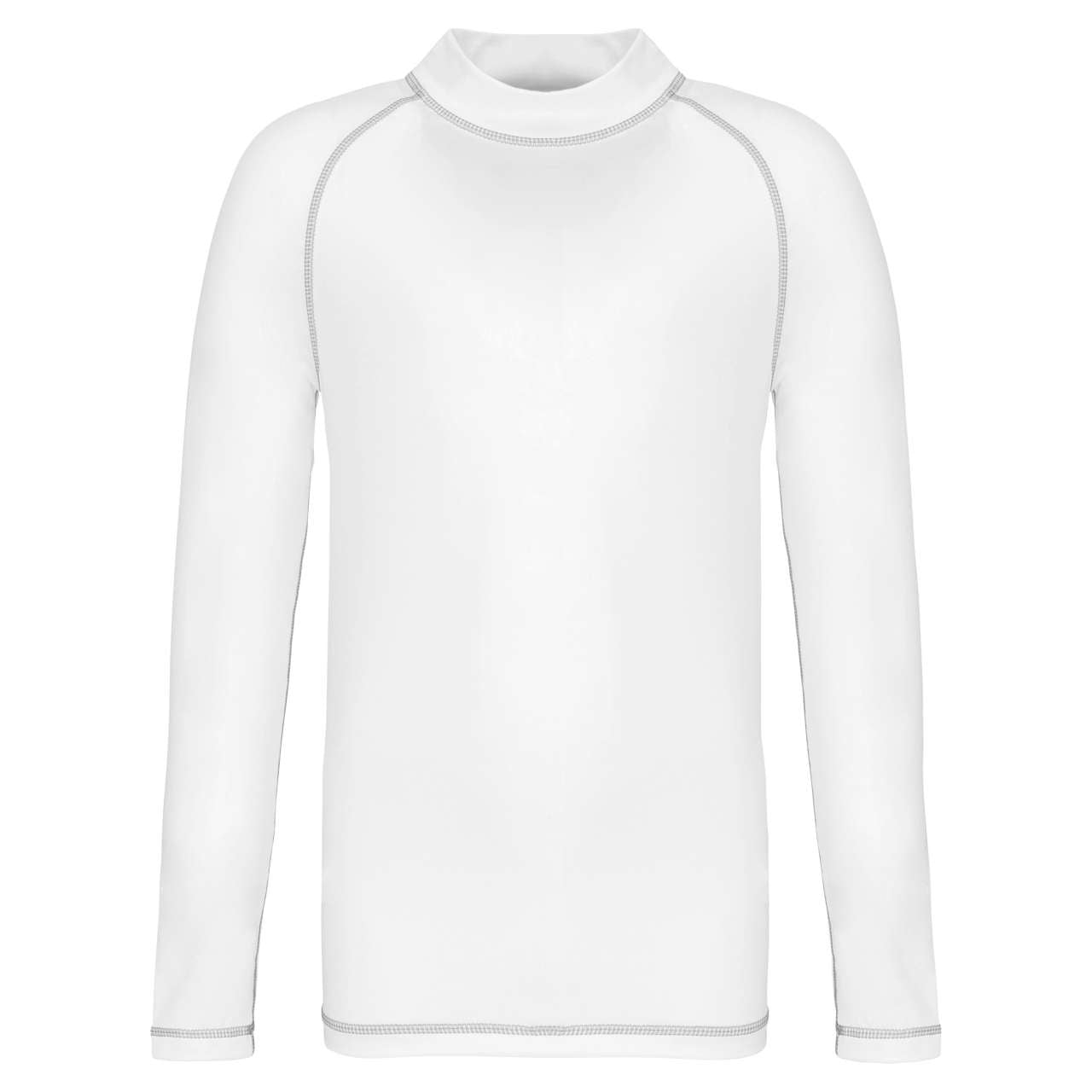 CHILDREN’S LONG-SLEEVED TECHNICAL T-SHIRT WITH UV PROTECTION - White - colorimageurl