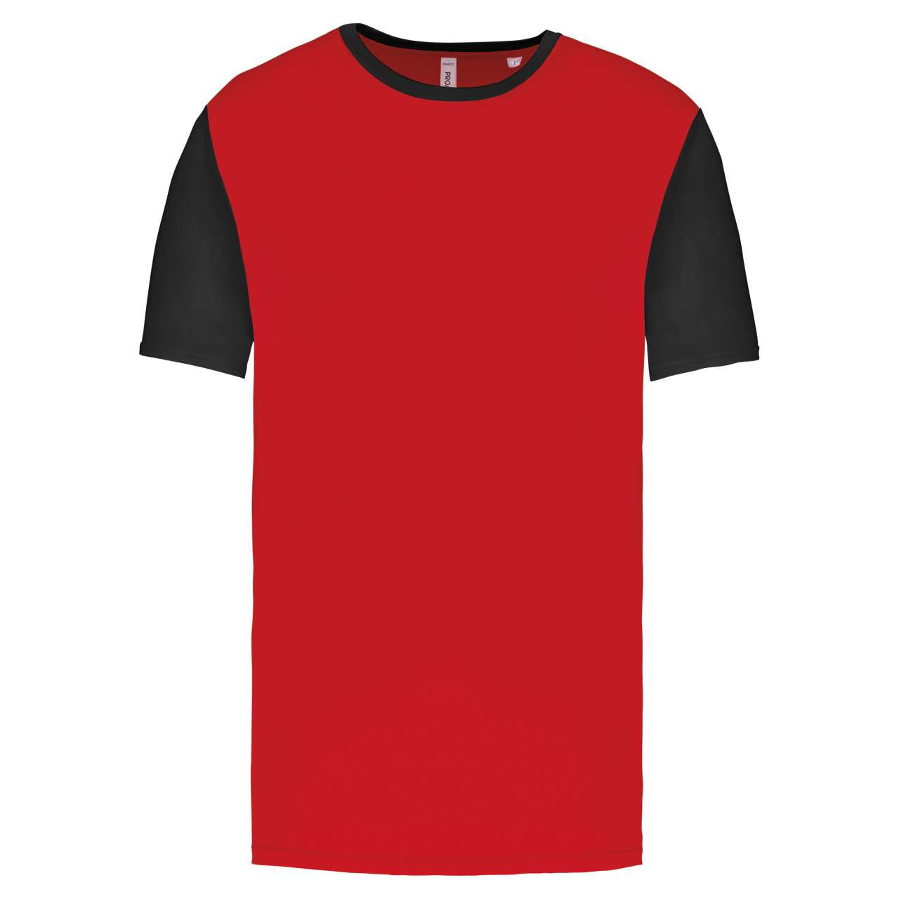 ADULTS' BICOLOUR SHORT-SLEEVED T-SHIRT - Sporty Red/White - colorimageurl