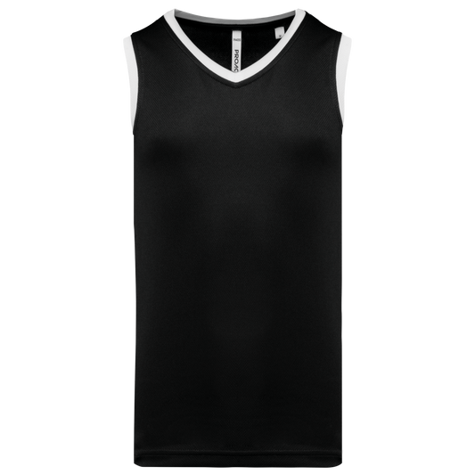 MEN'S BASKETBALL JERSEY - Black/White - colorimageurl