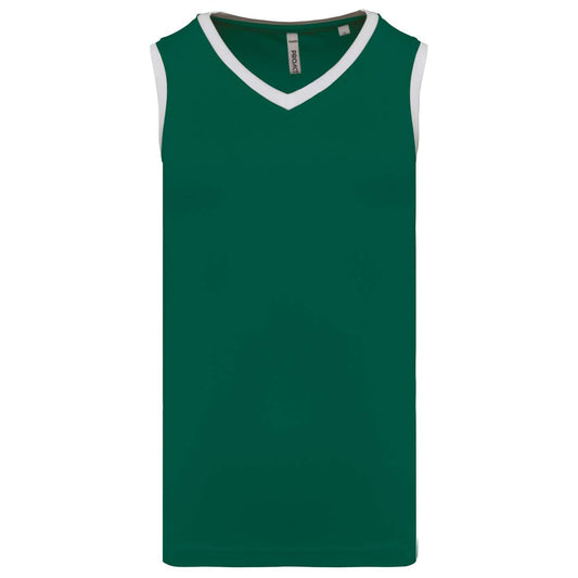 MEN'S BASKETBALL JERSEY - Dark Green/White - colorimageurl