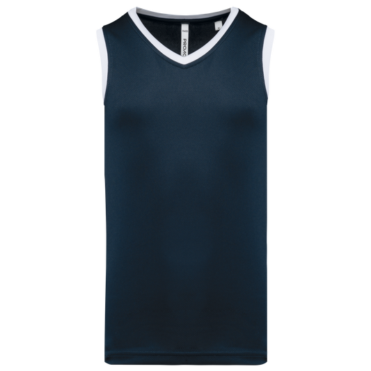 MEN'S BASKETBALL JERSEY - Navy/White - colorimageurl