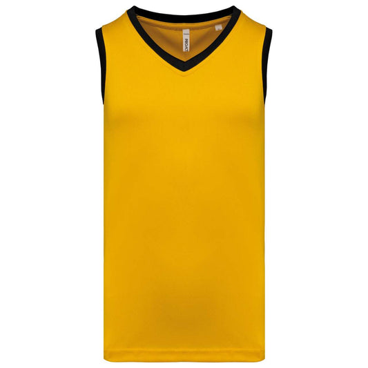 MEN'S BASKETBALL JERSEY - Sporty Yellow/Black - colorimageurl