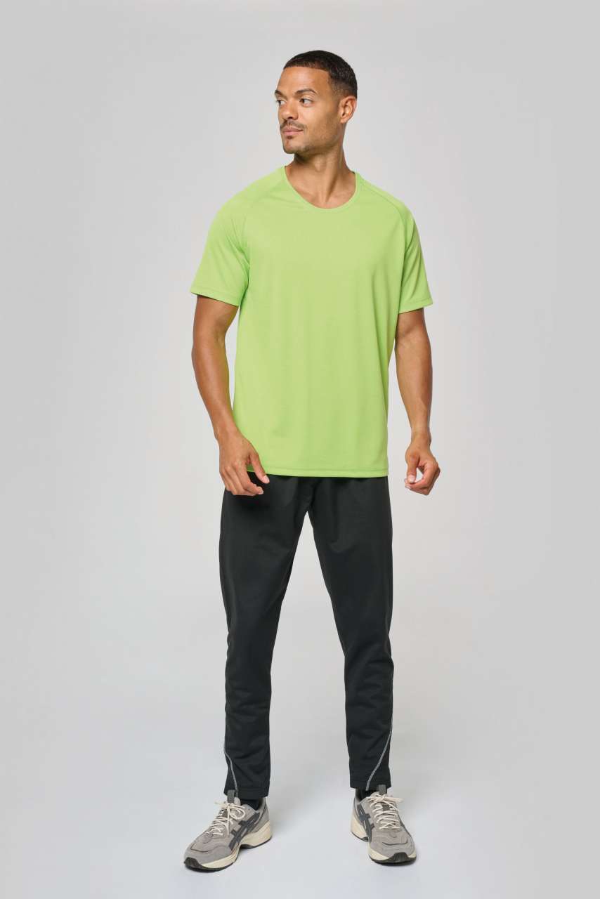 MEN'S SHORT-SLEEVED SPORTS T-SHIRT - Fluorescent Yellow - Additional