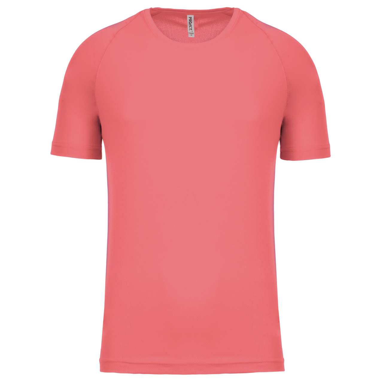 MEN'S SHORT-SLEEVED SPORTS T-SHIRT - Coral - Main