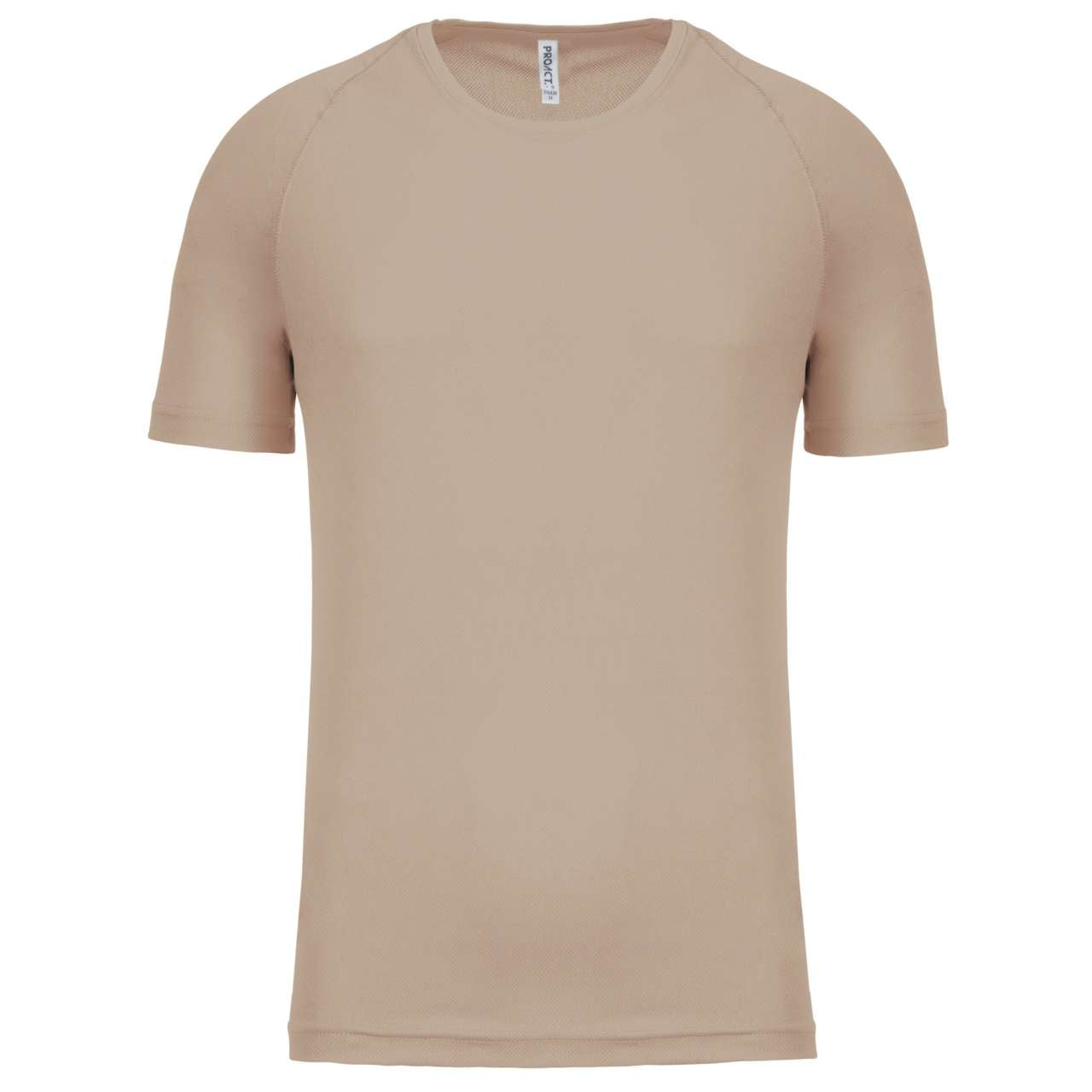 MEN'S SHORT-SLEEVED SPORTS T-SHIRT - Sand - Main