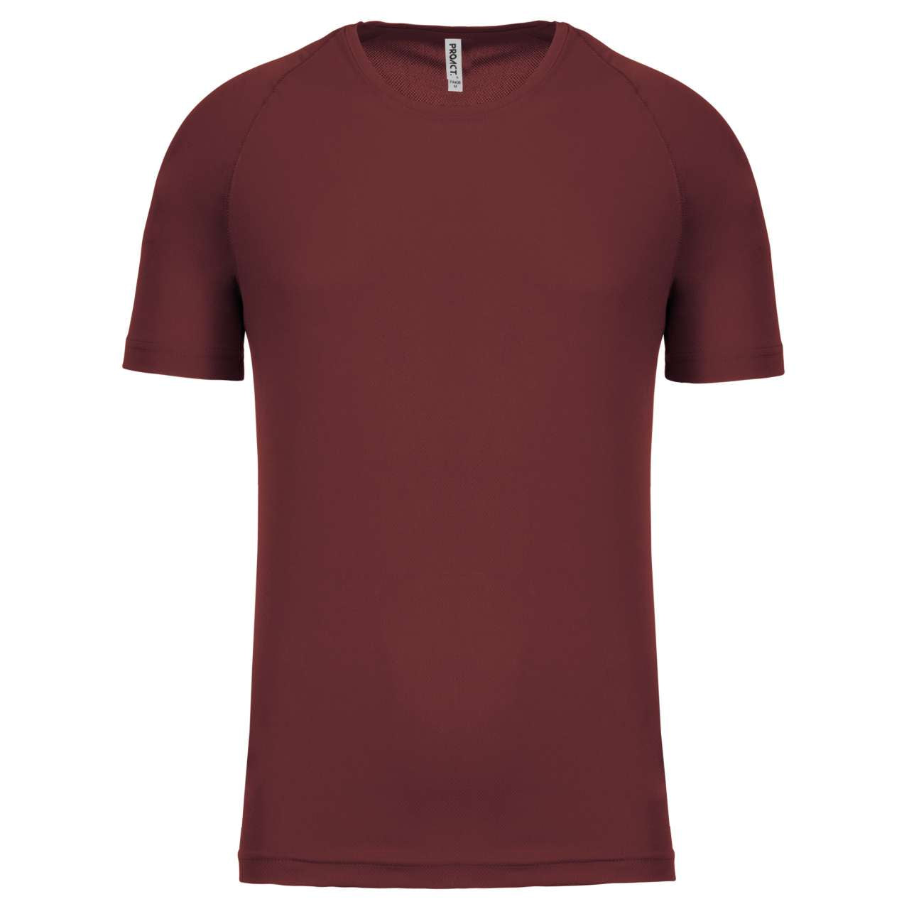 MEN'S SHORT-SLEEVED SPORTS T-SHIRT - Wine - Main