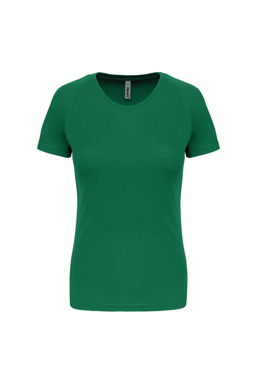 LADIES' SHORT-SLEEVED SPORTS T-SHIRT - Kelly Green - Main