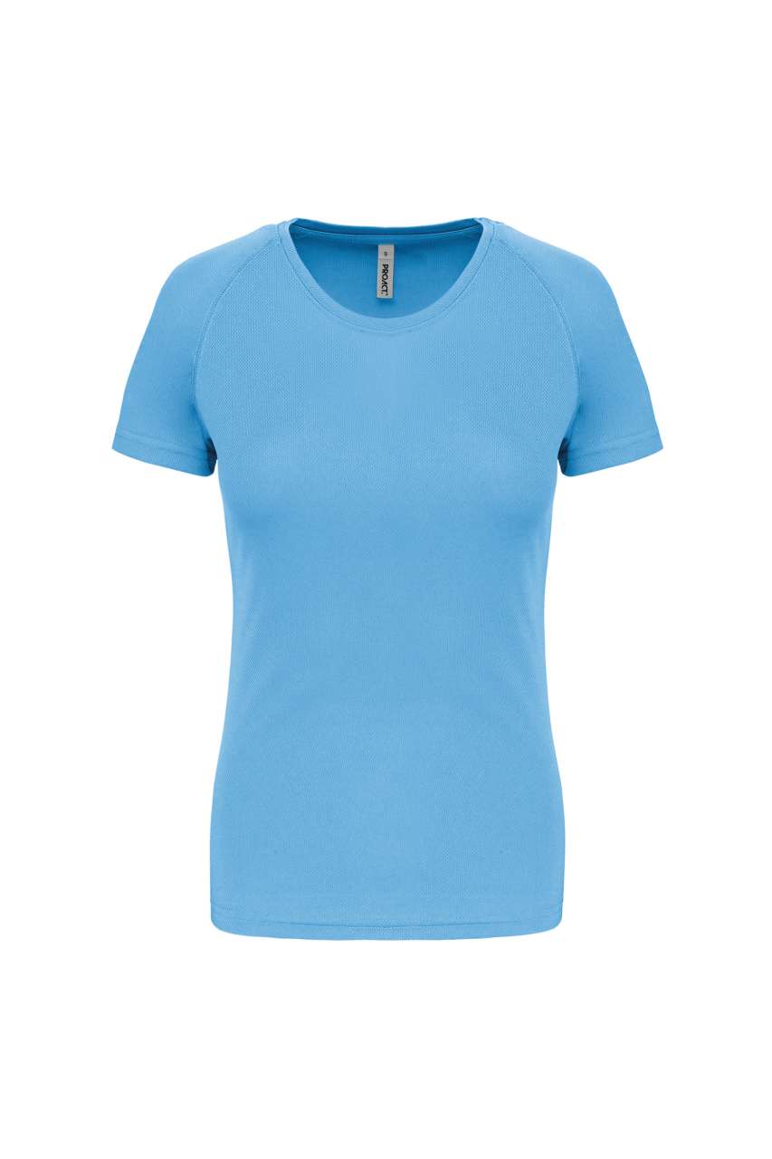 LADIES' SHORT-SLEEVED SPORTS T-SHIRT - Sky Blue - Main