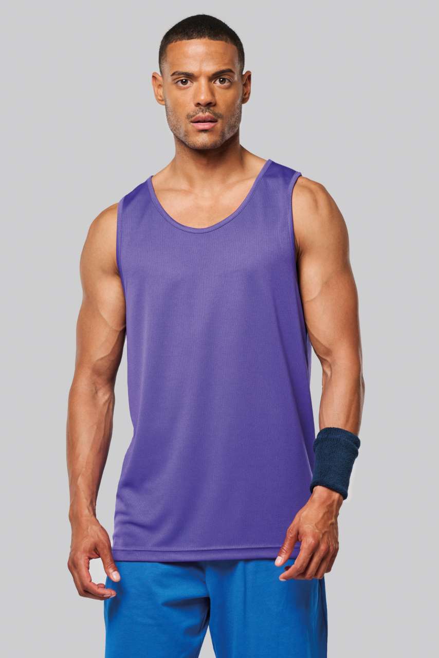 MEN’S SPORTS VEST - Aqua Blue - Model