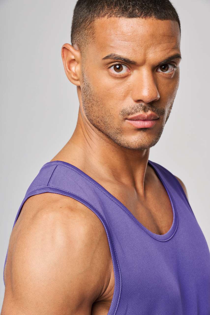 MEN’S SPORTS VEST - Aqua Blue - Additional