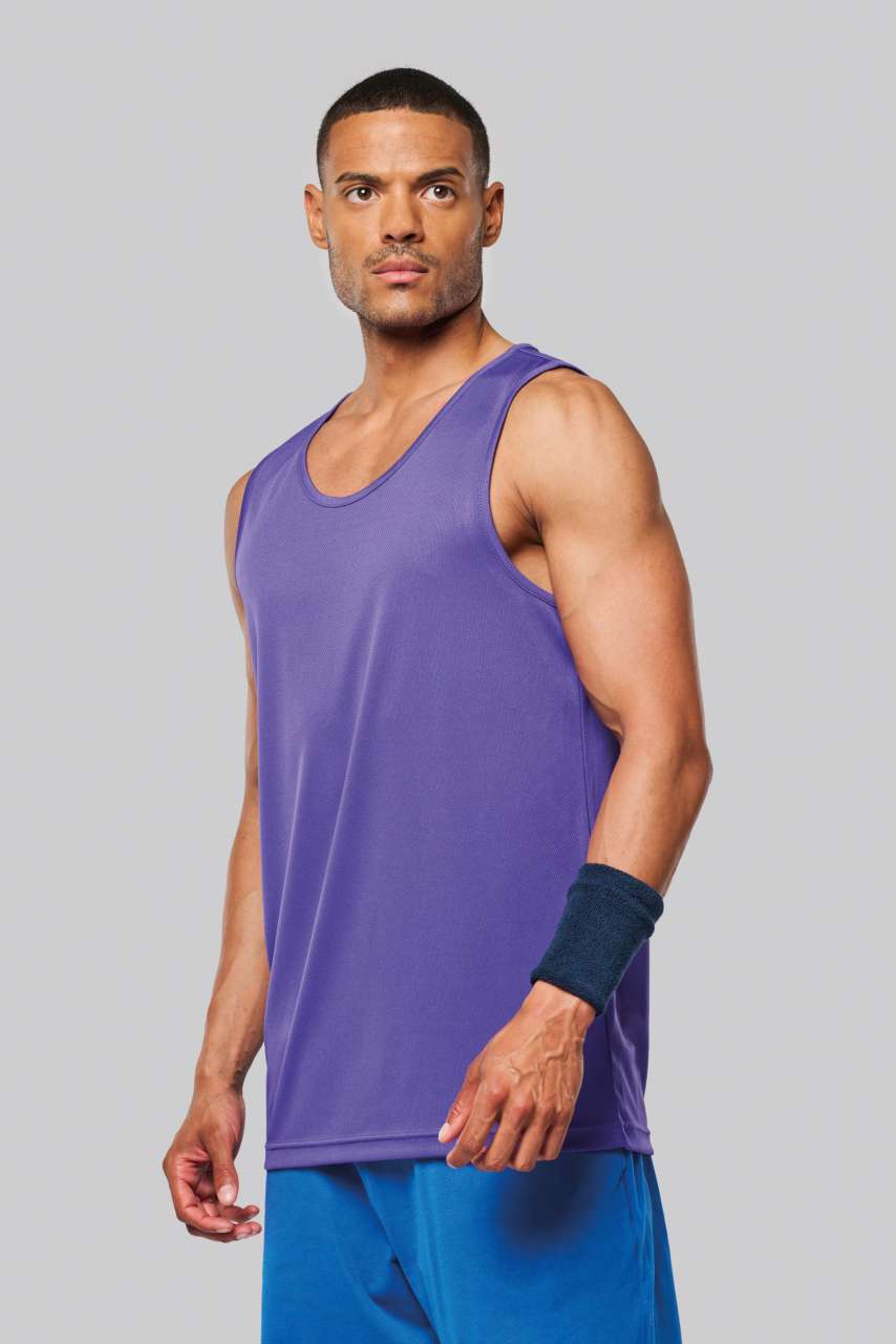 MEN’S SPORTS VEST - Aqua Blue - Additional