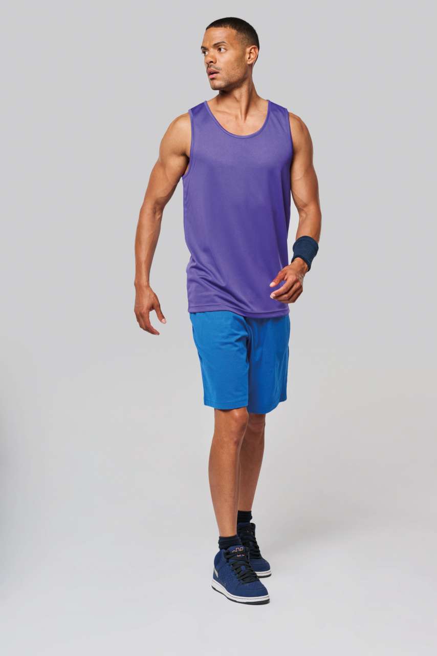 MEN’S SPORTS VEST - Aqua Blue - Additional