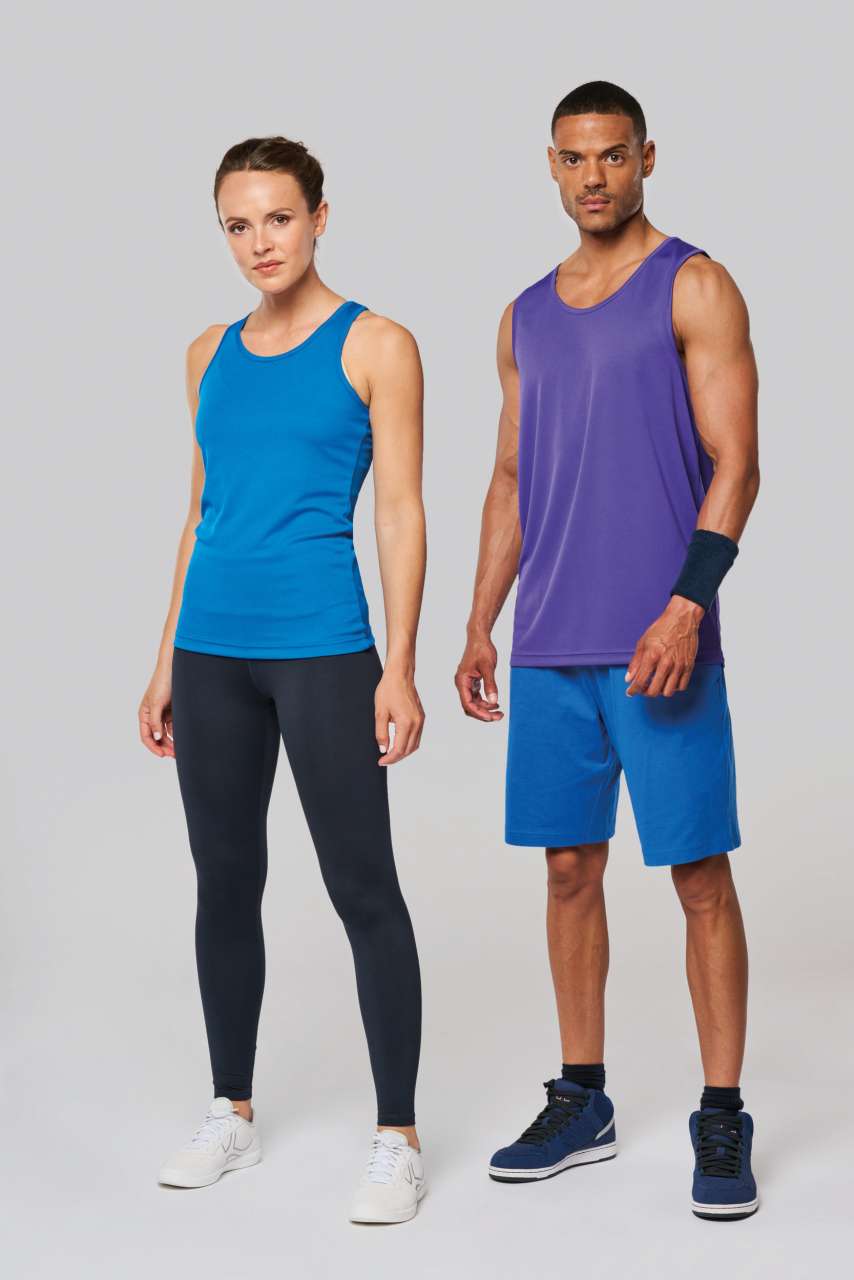MEN’S SPORTS VEST - Aqua Blue - Additional