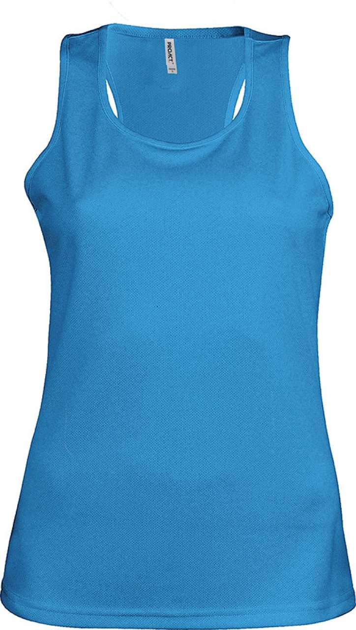 LADIES' SPORTS VEST - Aqua Blue - Main