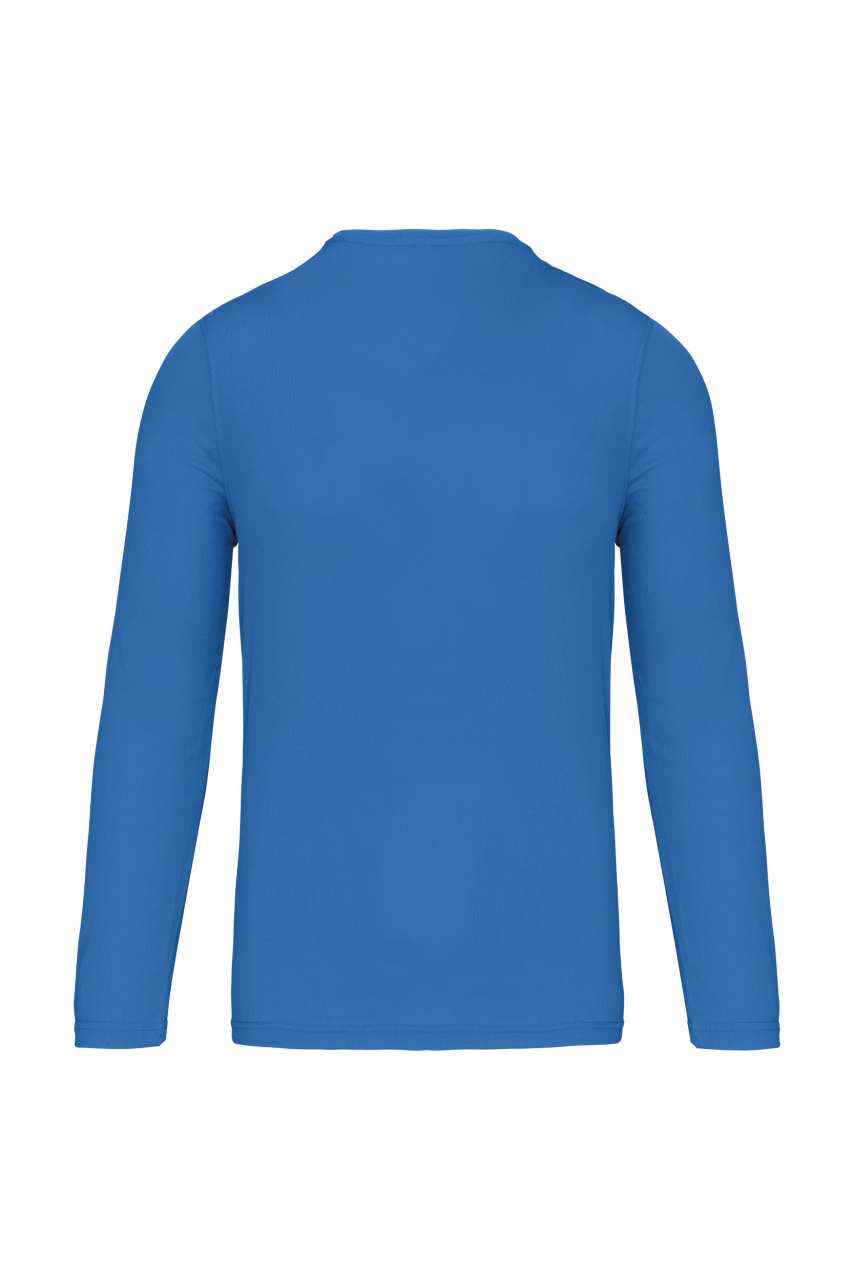 MEN'S LONG-SLEEVED SPORTS T-SHIRT - Aqua Blue - Additional