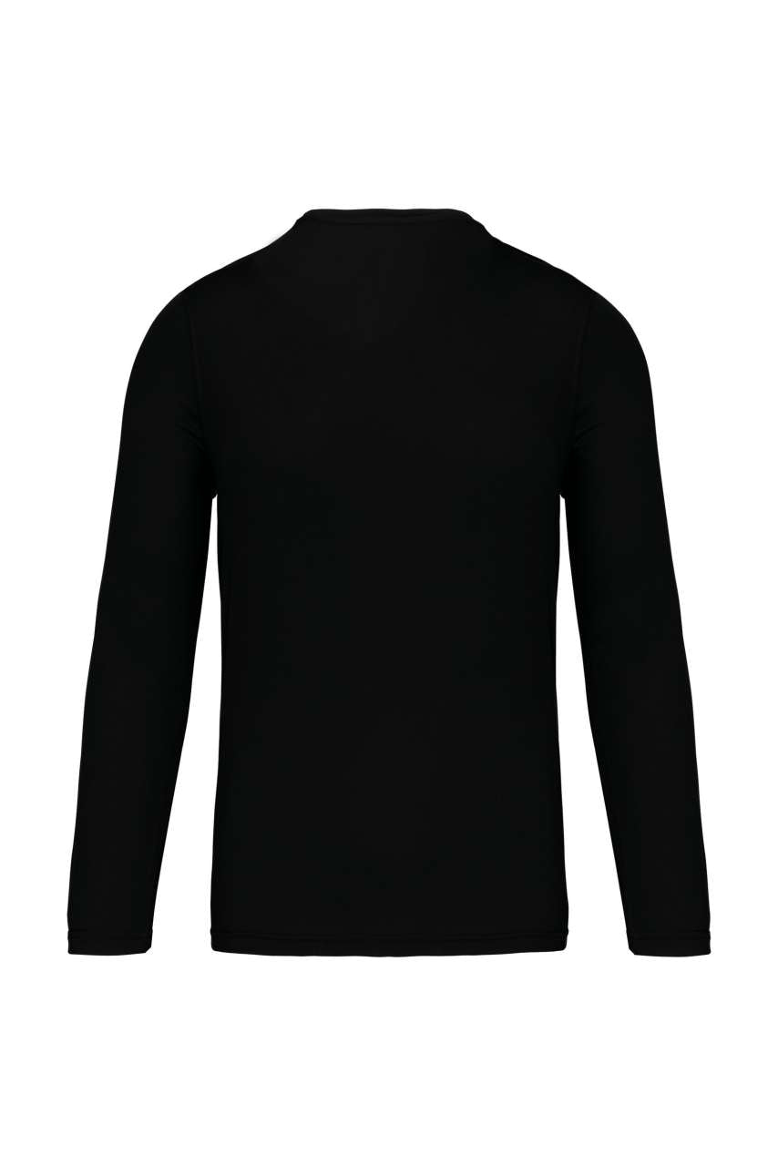 MEN'S LONG-SLEEVED SPORTS T-SHIRT - Black - Additional