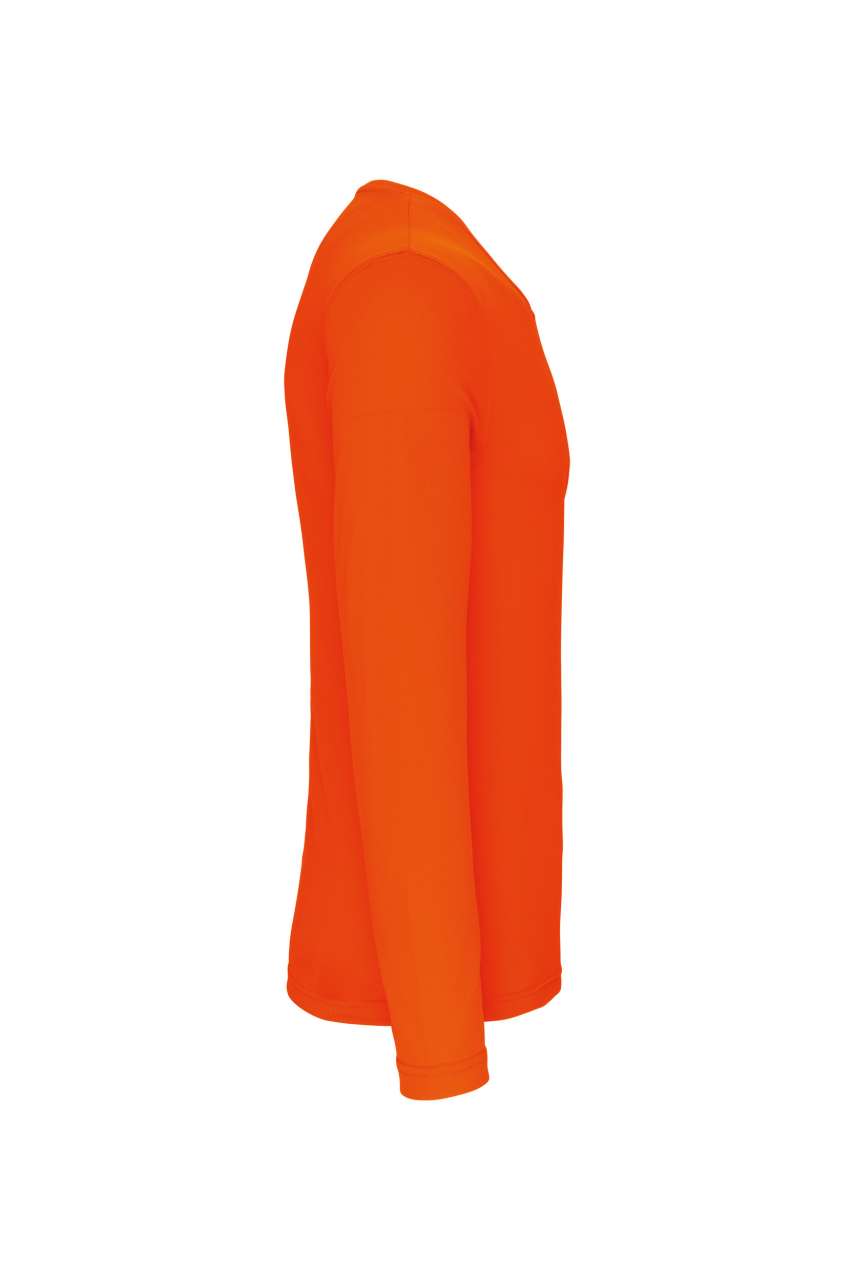 MEN'S LONG-SLEEVED SPORTS T-SHIRT - Fluorescent Orange - Additional