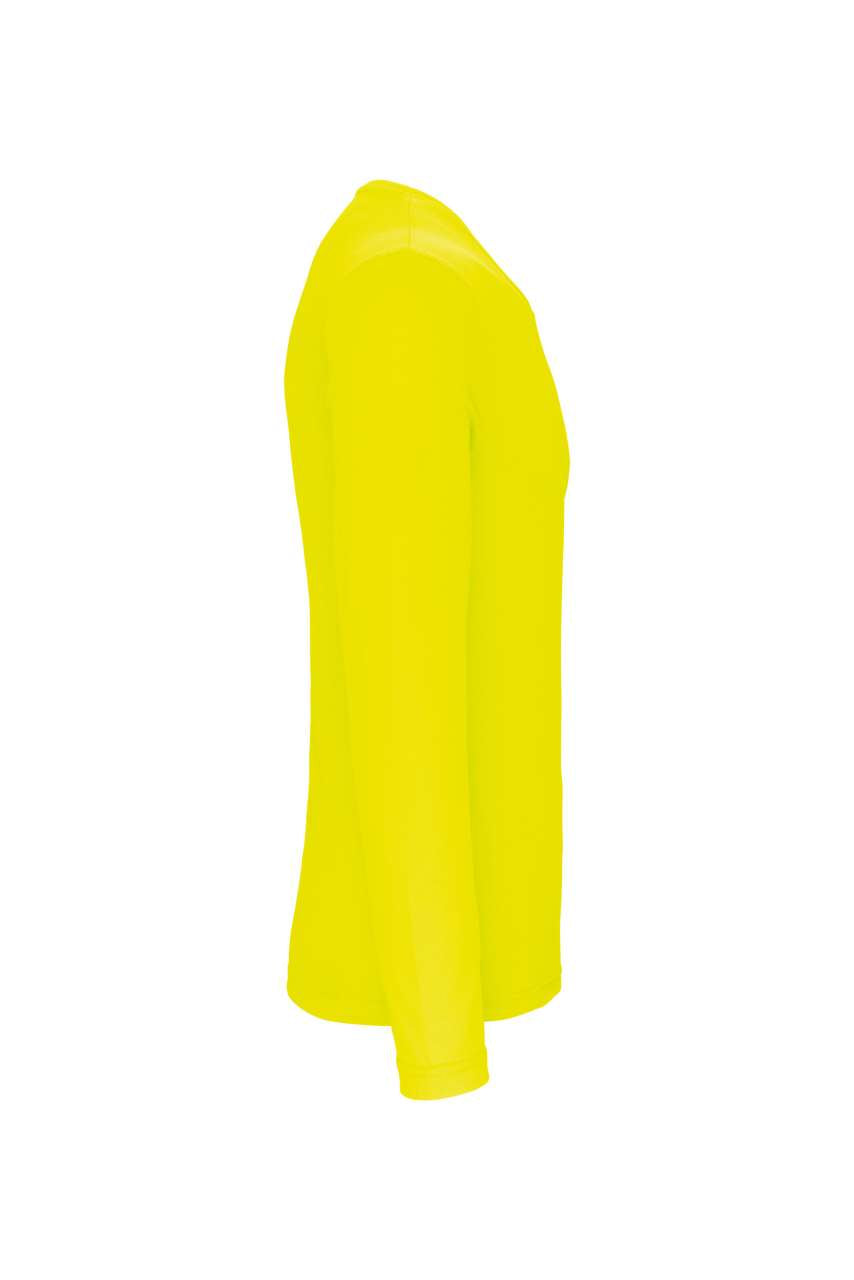 MEN'S LONG-SLEEVED SPORTS T-SHIRT - Fluorescent Yellow - Additional