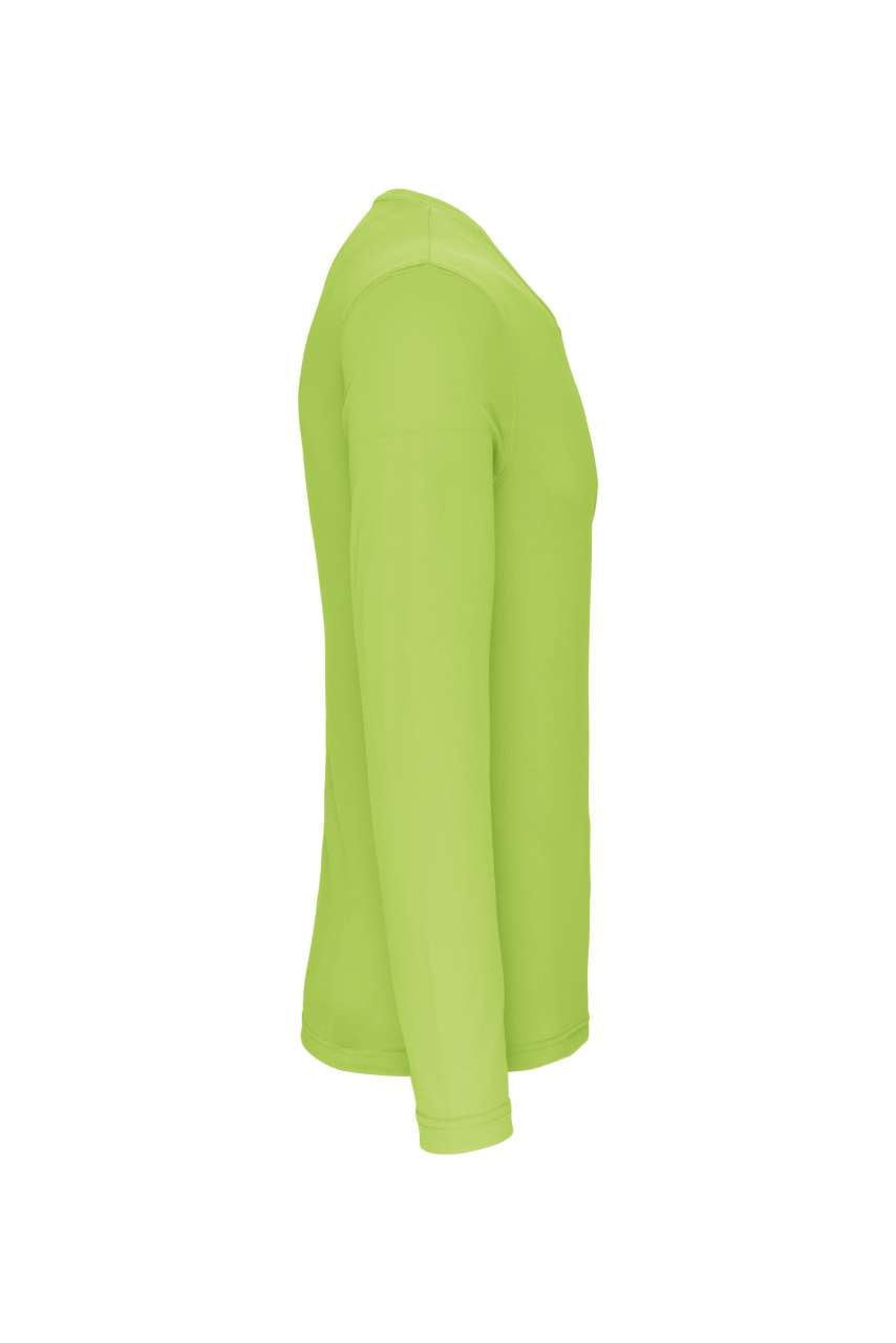 MEN'S LONG-SLEEVED SPORTS T-SHIRT - Lime - Additional