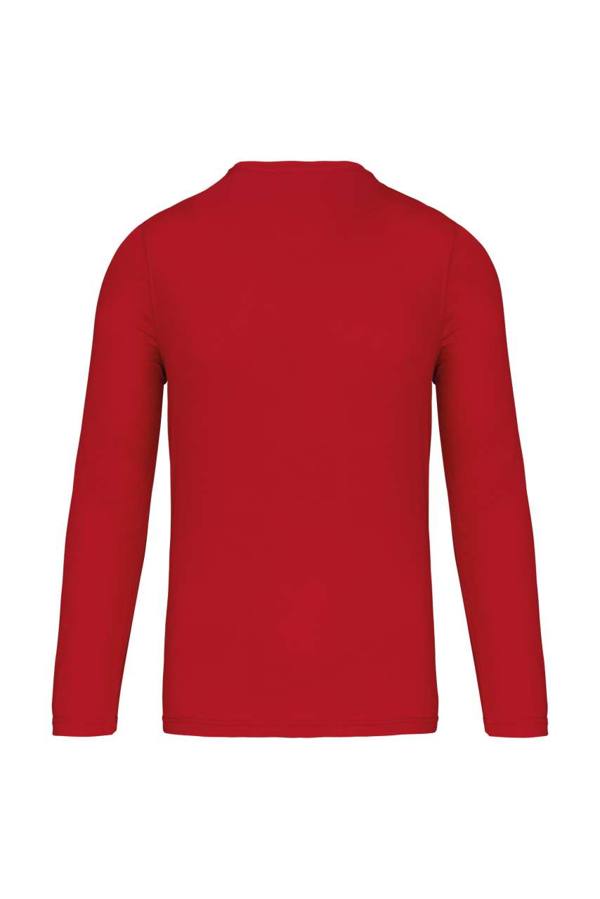 MEN'S LONG-SLEEVED SPORTS T-SHIRT - Red - Additional