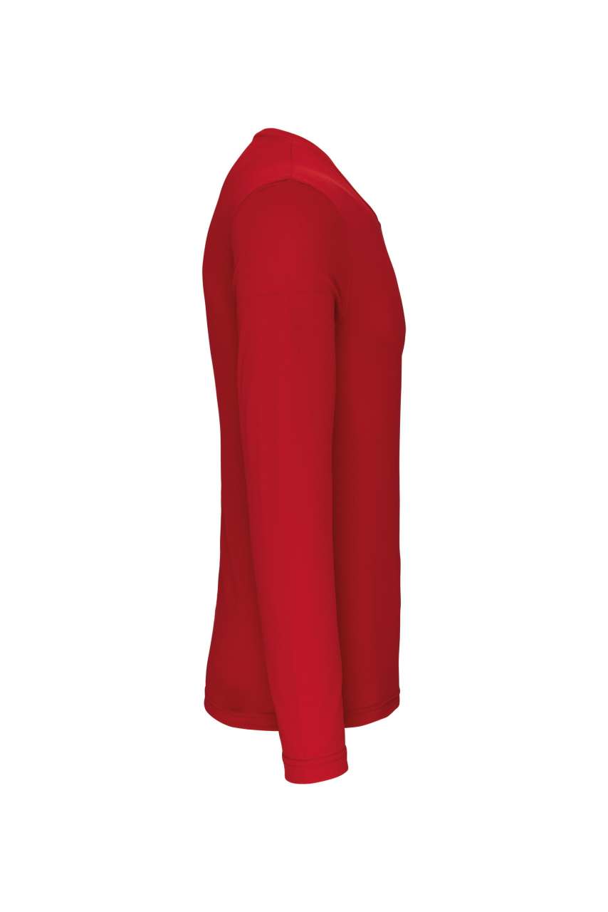 MEN'S LONG-SLEEVED SPORTS T-SHIRT - Red - Additional