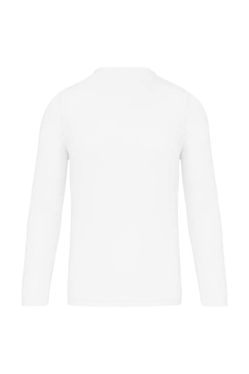 MEN'S LONG-SLEEVED SPORTS T-SHIRT - White - Additional